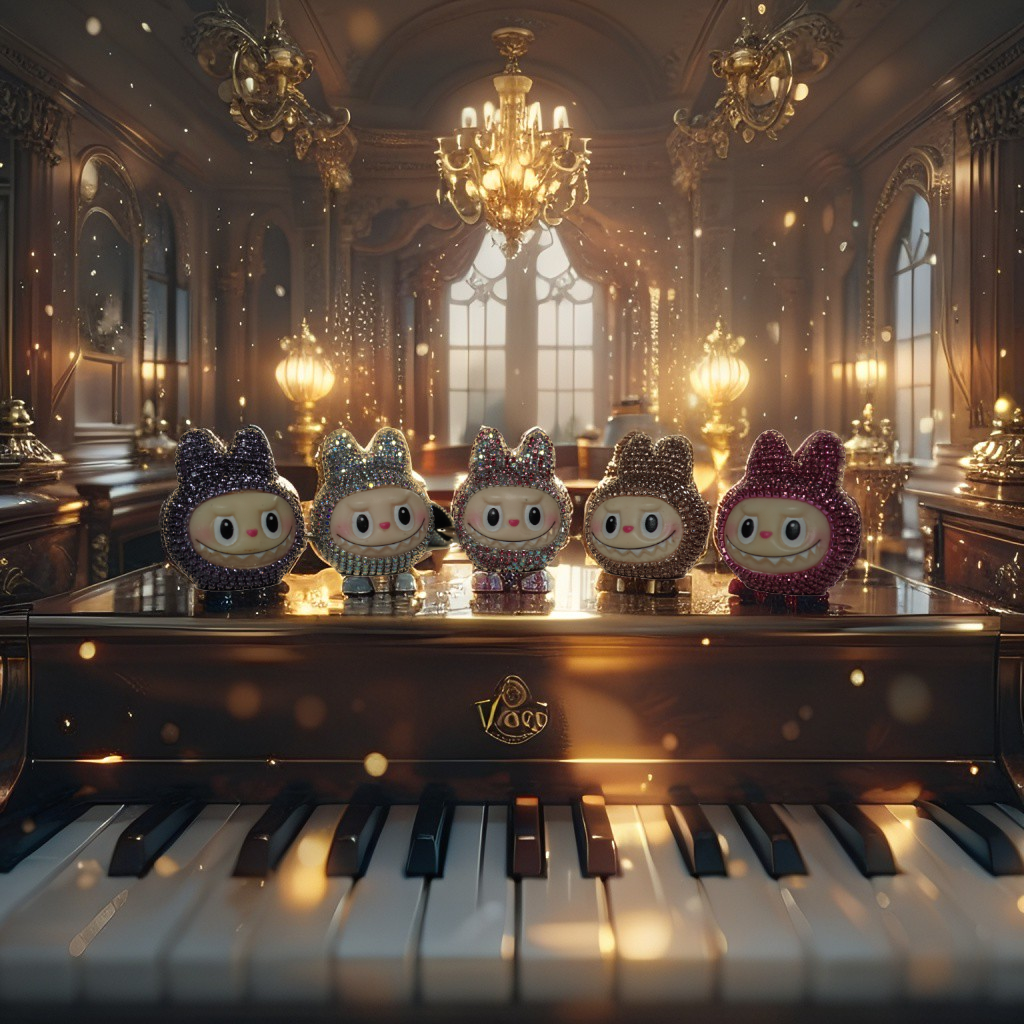 The Crystal Monsters – Glitzernde Figuren als Schlüsselanhänger & Taschenanhänger